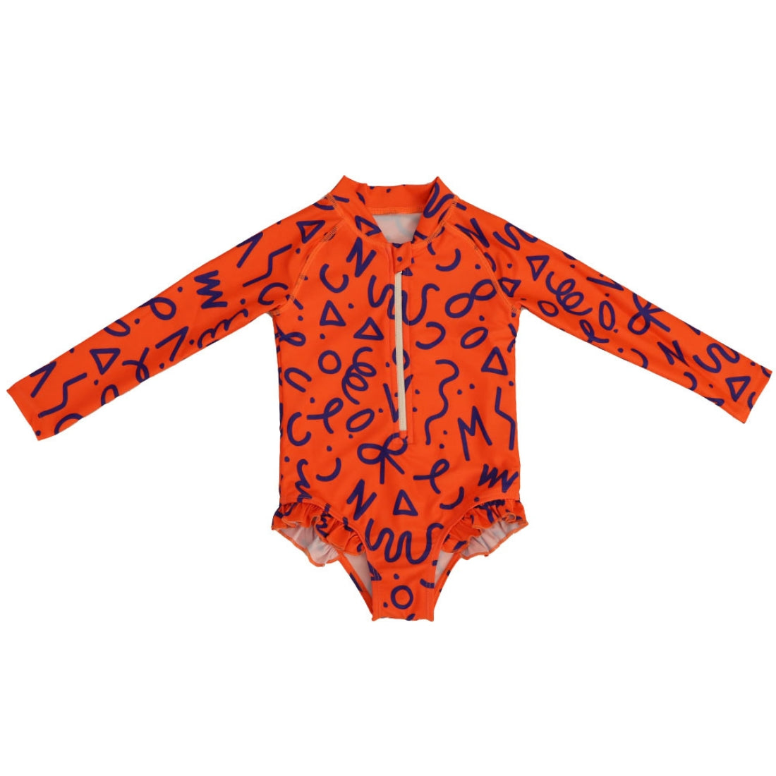 Baby Girls Long Sleeve Swimsuit