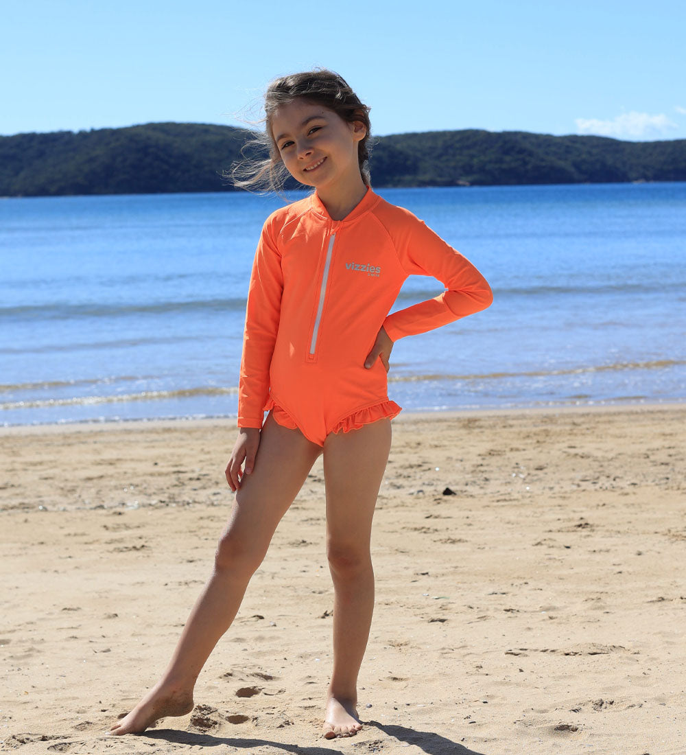 Girls Long Sleeve Swimsuit